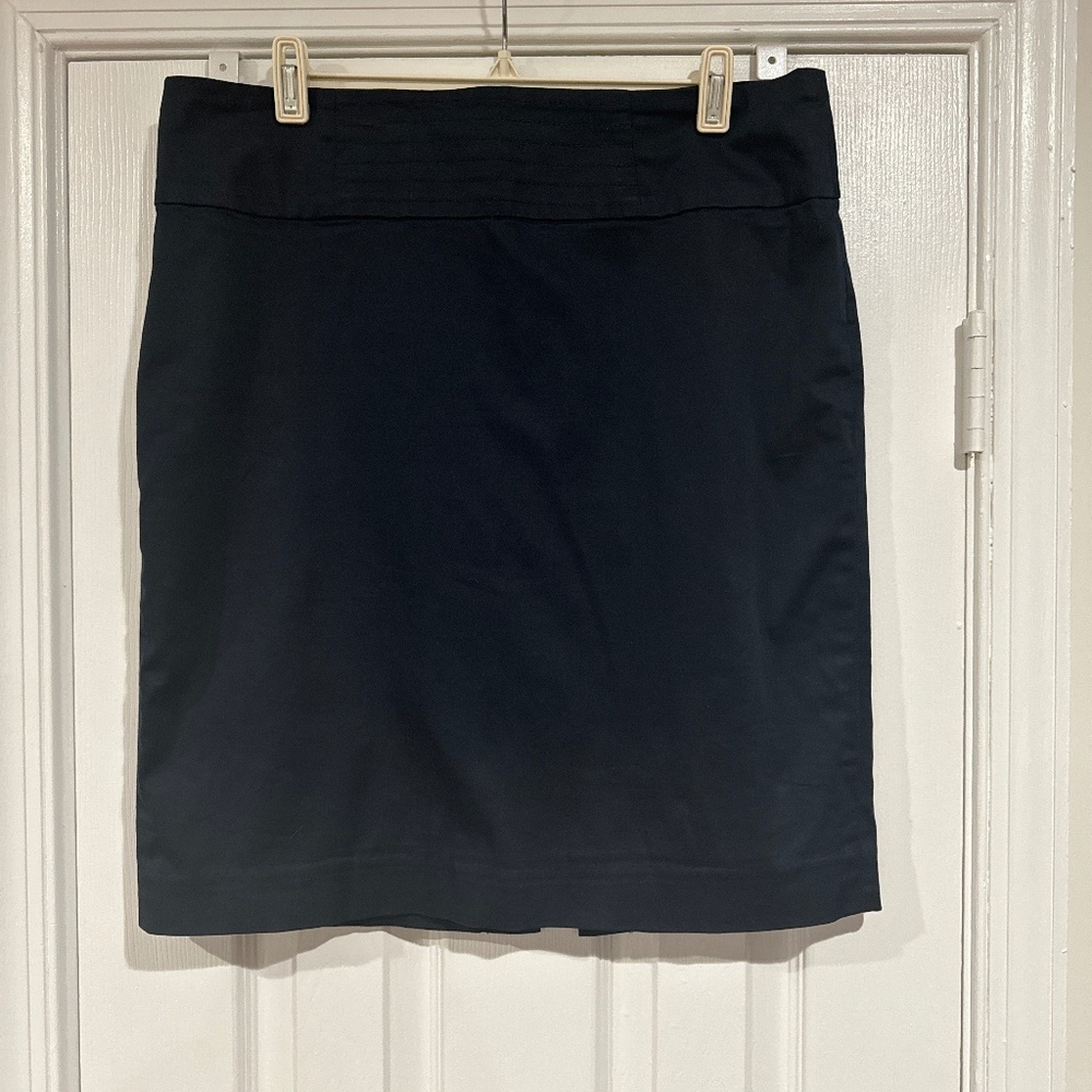 Navy Pencil Skirt